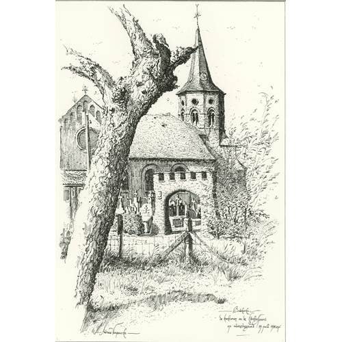 Bovekerke: de kerktoren en de kerkhofpoort